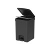 Papelera con pedal 12L Negro