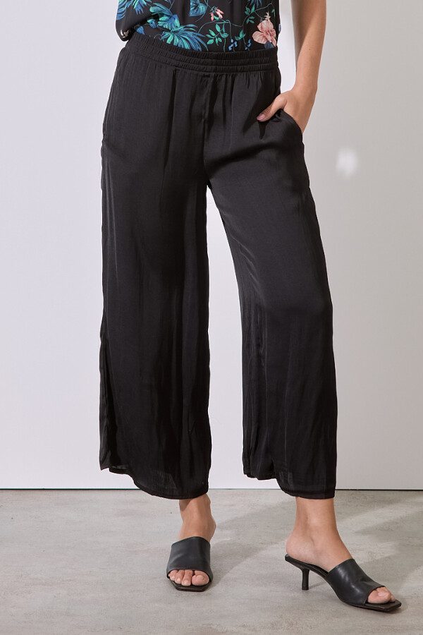 Pantalon Saten NEGRO