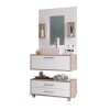 Mueble Baño Class De 80cm Pileta+espejo Premium Nogal/Blanco Mueble Baño Class De 80cm Pileta+espejo Premium Nogal/blanco