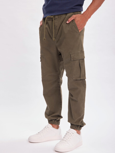 Pantalón cargo jogger Verde Militar