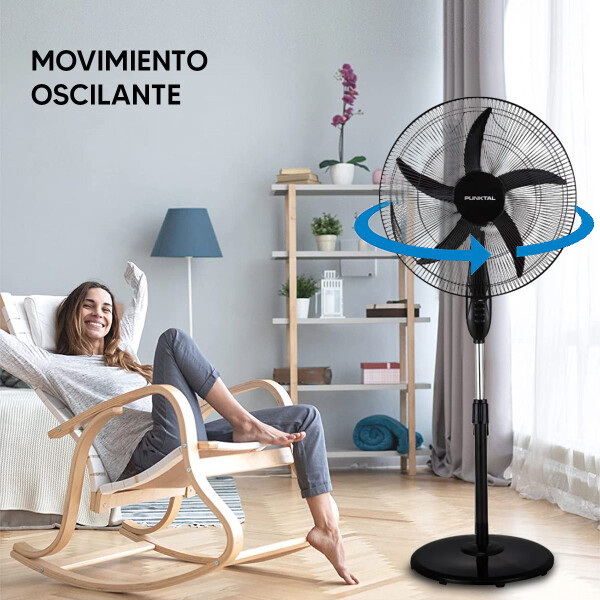 Ventilador De Pie Punktal Pk-5012vt VENTILADOR DE PIE PUNKTAL PK-5012VT 1.7M