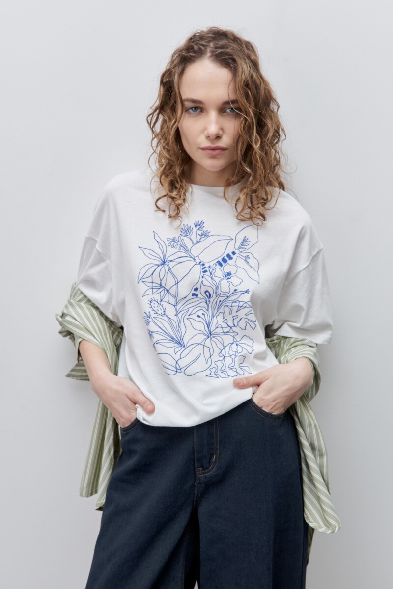 REMERA MECA Blanco