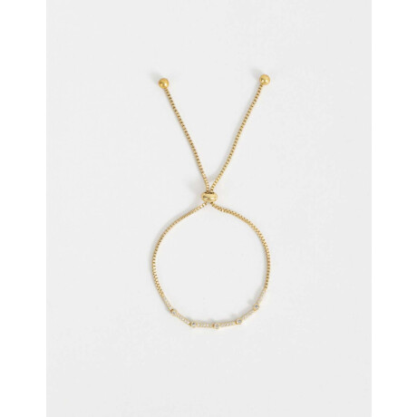 Pulsera Flexible Bañada En Oro Dorado