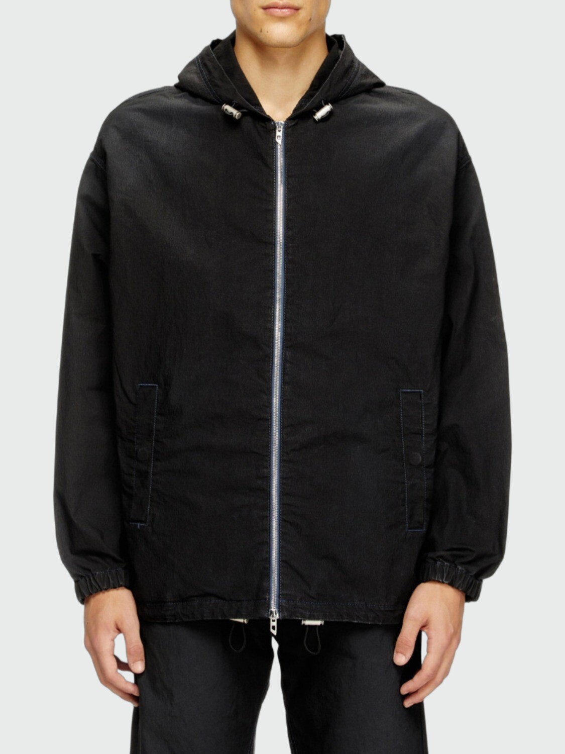 DIESEL - Campera D-wynny Jogg Negro