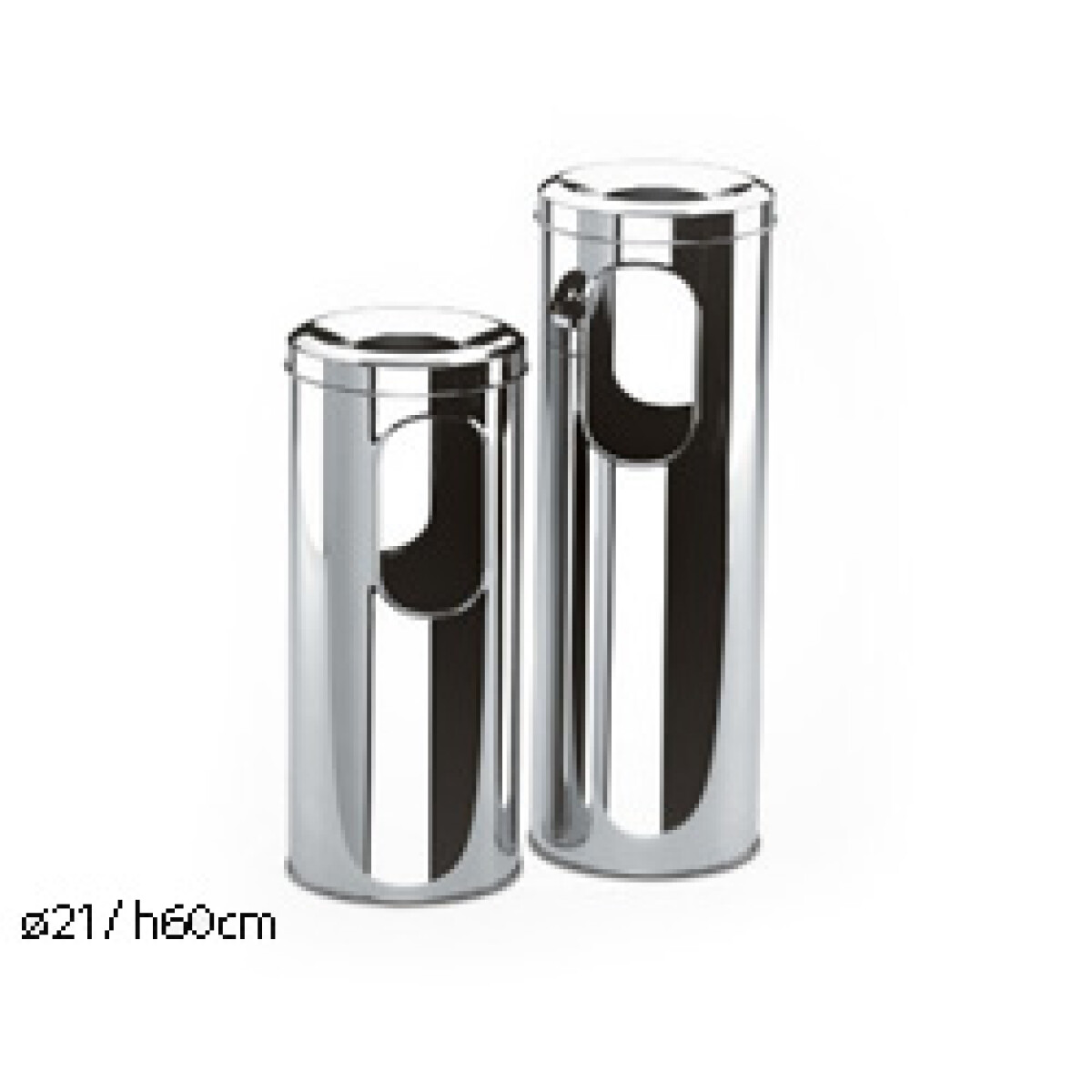 CENICERO PAPELERA D21/H60CM DECORLINE BRINOX 