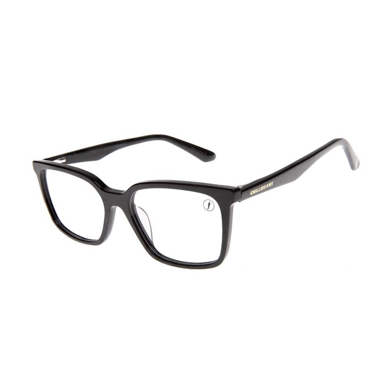 Lentes de vista Chilli Beans CUADRADO - Mujer Negro/negro