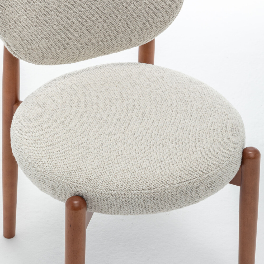 SILLA DE COMEDOR MADERA NATURAL-BEIGE MONZA