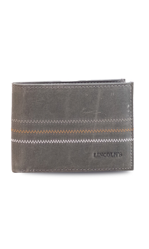 BILLETERA CUERO KEOPS GRIS