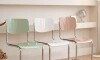 Silla de Comedor Metal Cromado y Madera - Moon Verde