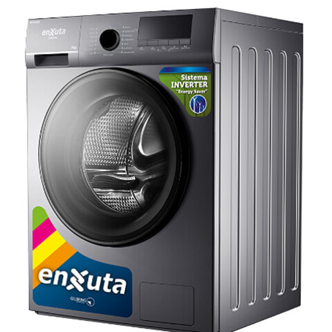 LAVARROPA ENXUTA LENX 770T Inverter -7Kg Titanium c/Frontal Sin color