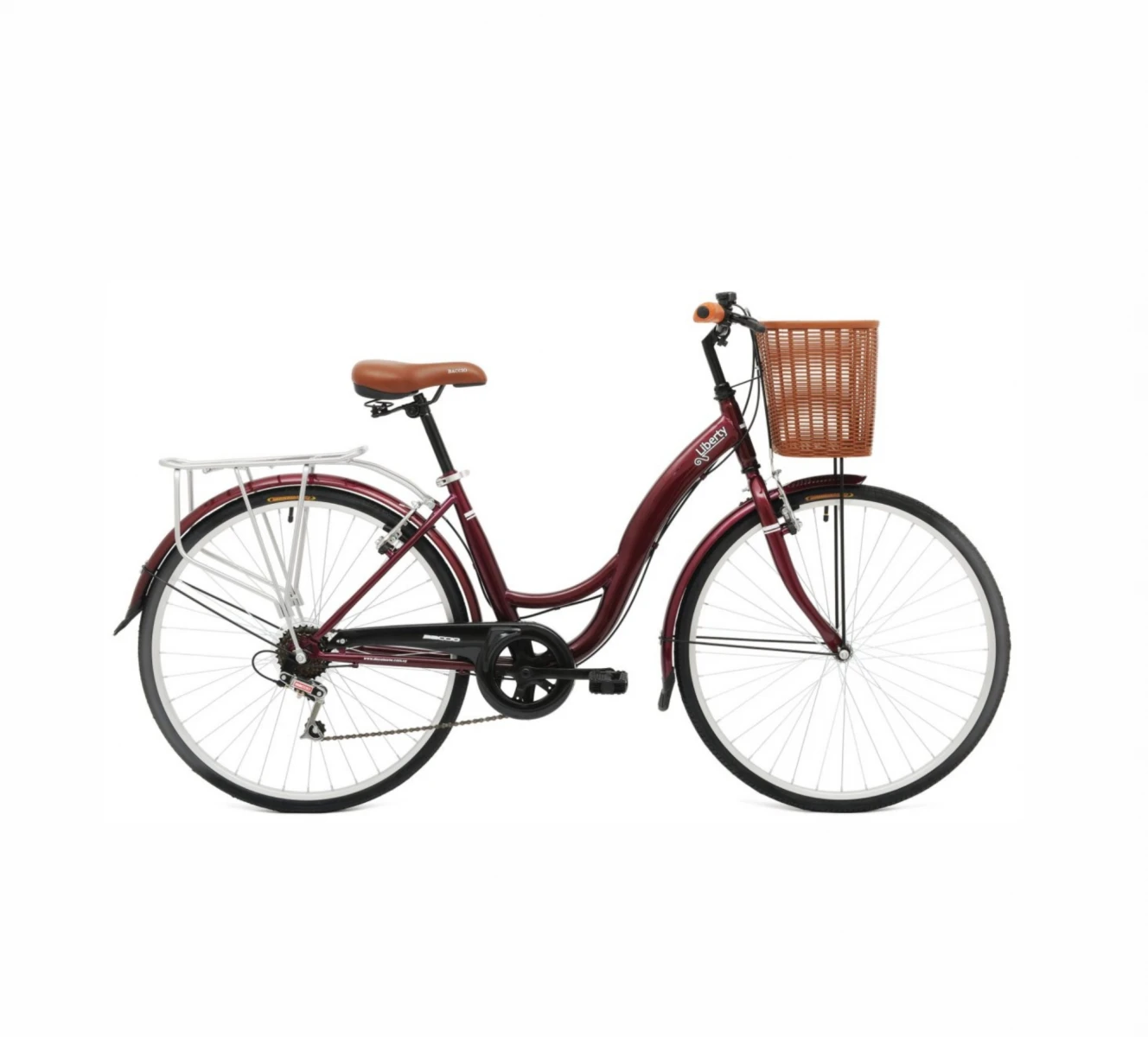 BICICLETA BACCIO LIBERTY ROD. 26 /6VEL - ROSADO FUERTE 