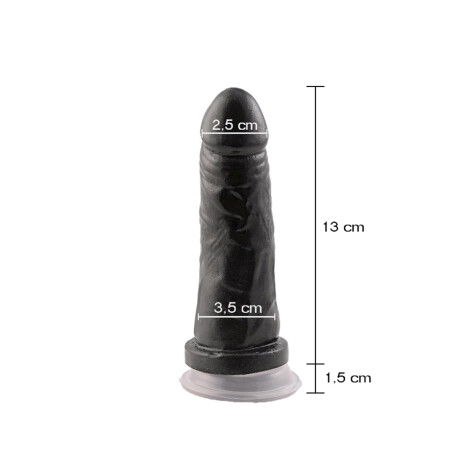 Consolador Normal Nuevo Con Ventosa Negro