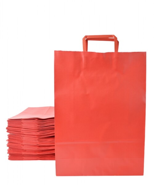 Pack x 50 - bolsa lisa 30x12x41 cm. ROJO