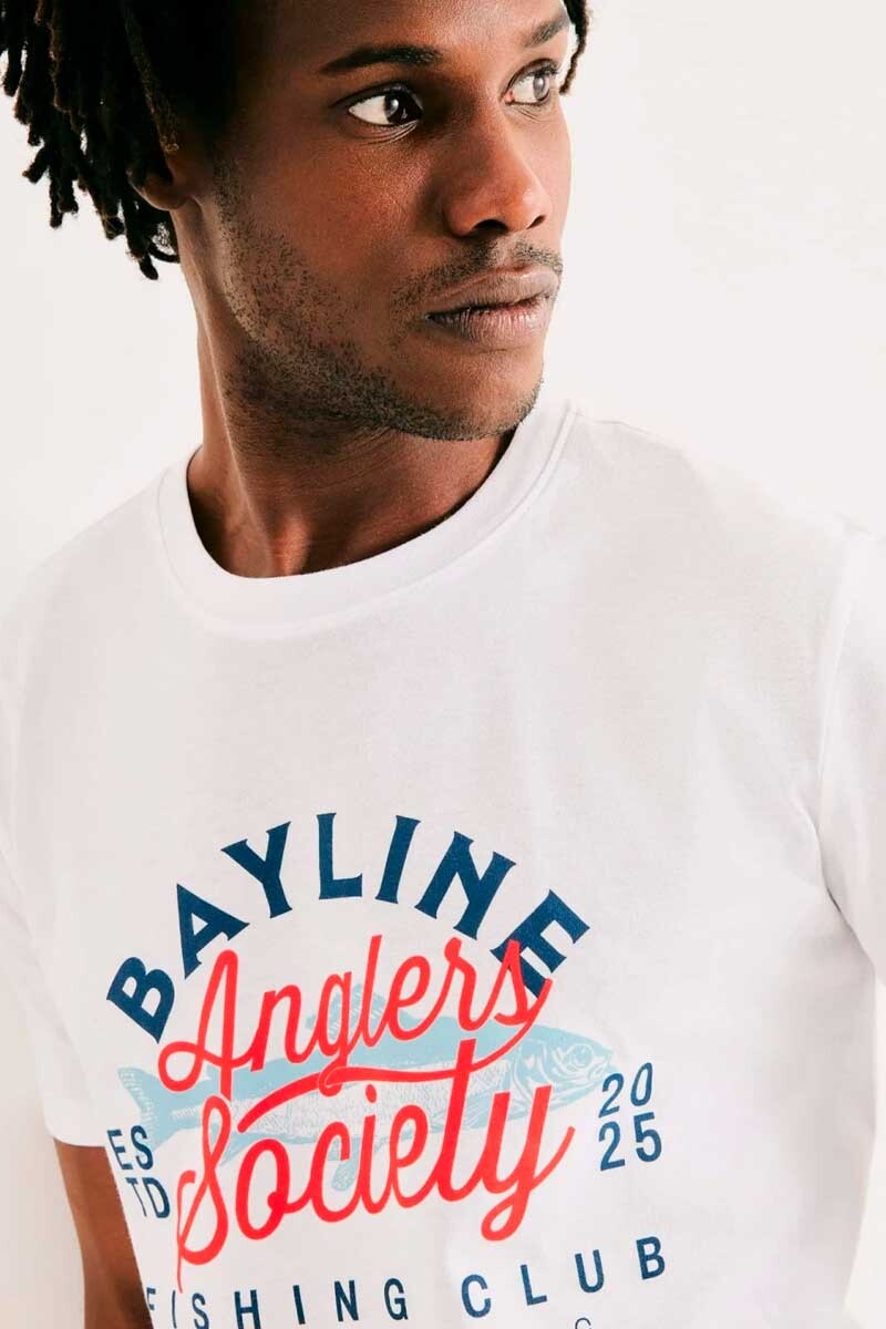 T-SHIRT HERING 4F87 Blanco-multicolor