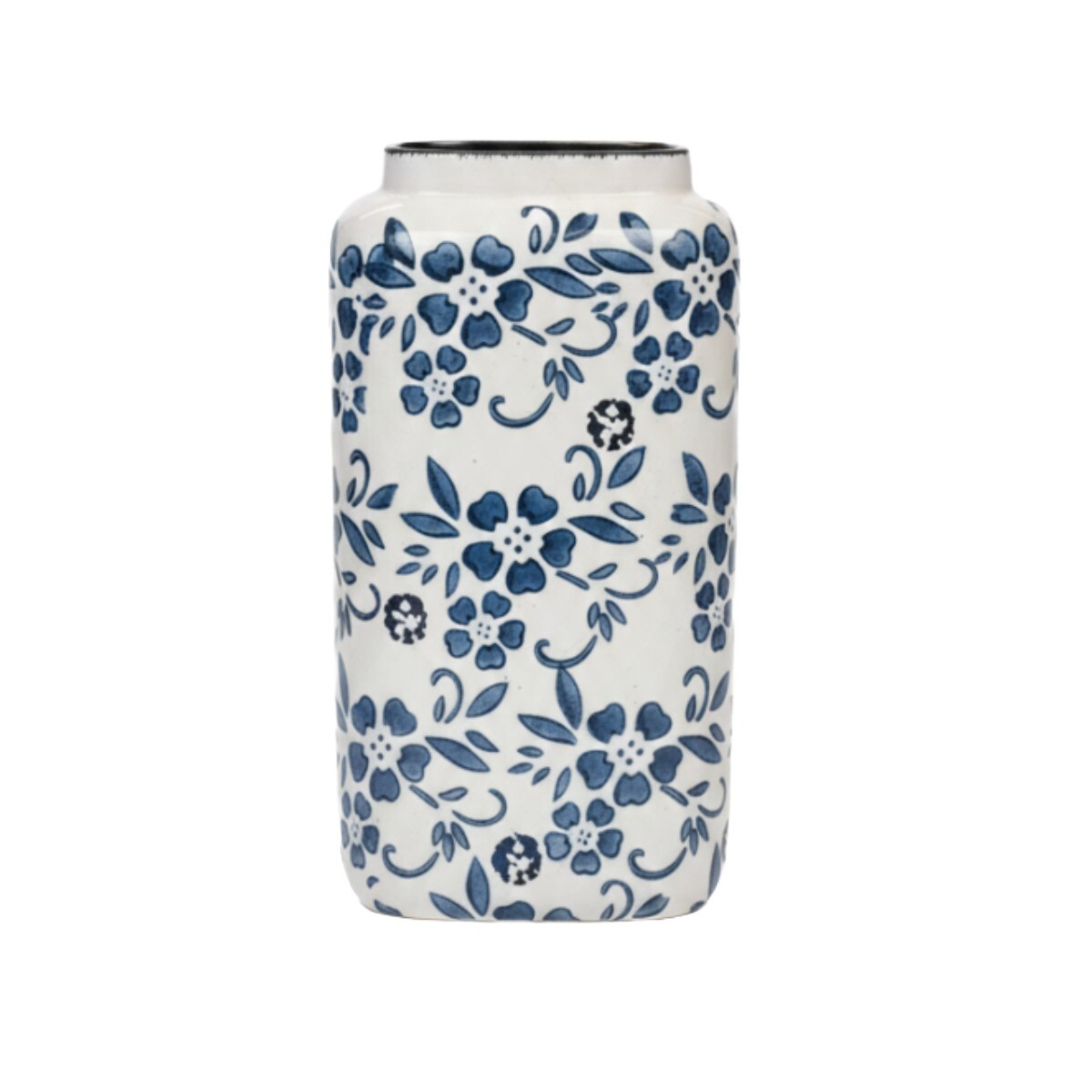 BASE CERAMICA FLOREADO AZUL 13X14CM 