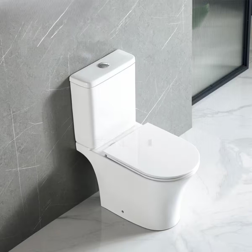 Inodoro largo con mochila Mirage Blanco Inodoro Largo Con Mochila Mirage Blanco