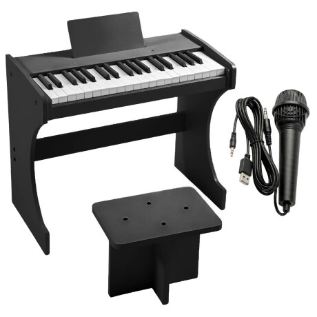 Órgano Teclado Musical Madera Clásico Beethoven Niño Negro