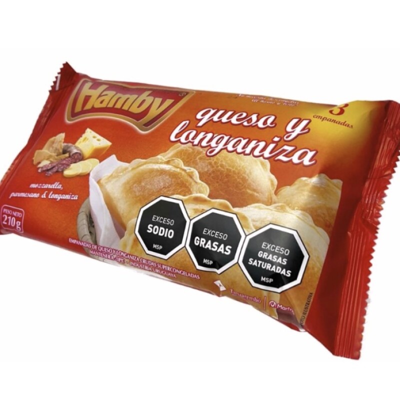 EMPANADAS DE QUESO Y LONGANIZA X3 HAMBY +SOLO PDE O WEB+ EMPANADAS DE QUESO Y LONGANIZA X3 HAMBY +SOLO PDE O WEB+