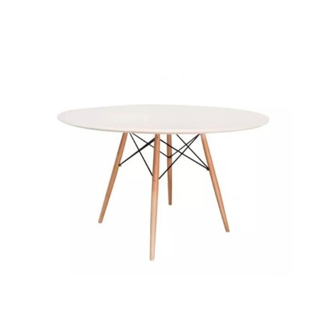 Mesa Eames Redonda 120cm Patas De Madera Calidad Premium Mesa Eames Redonda 120cm Patas De Madera Calidad Premium