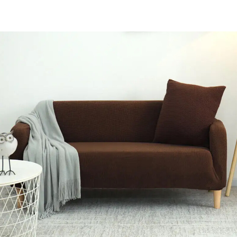 Funda cubre sofá elástica kit 3+2 MARRON
