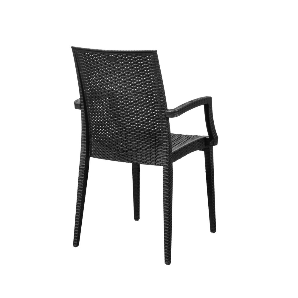 JUEGO COMEDOR NEGRO POLIPROPILENO KOLEOS