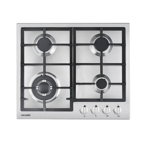 Anafe Empotrable A Gas Allied AL-GS4H Con 4 Quemadores Ub NEGRO-GRIS