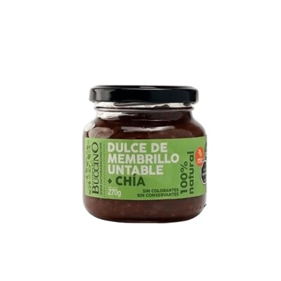Mermelada De Membrillo Y Chía Buccino 270g Mer Buccino Membr Y Chia 270g
