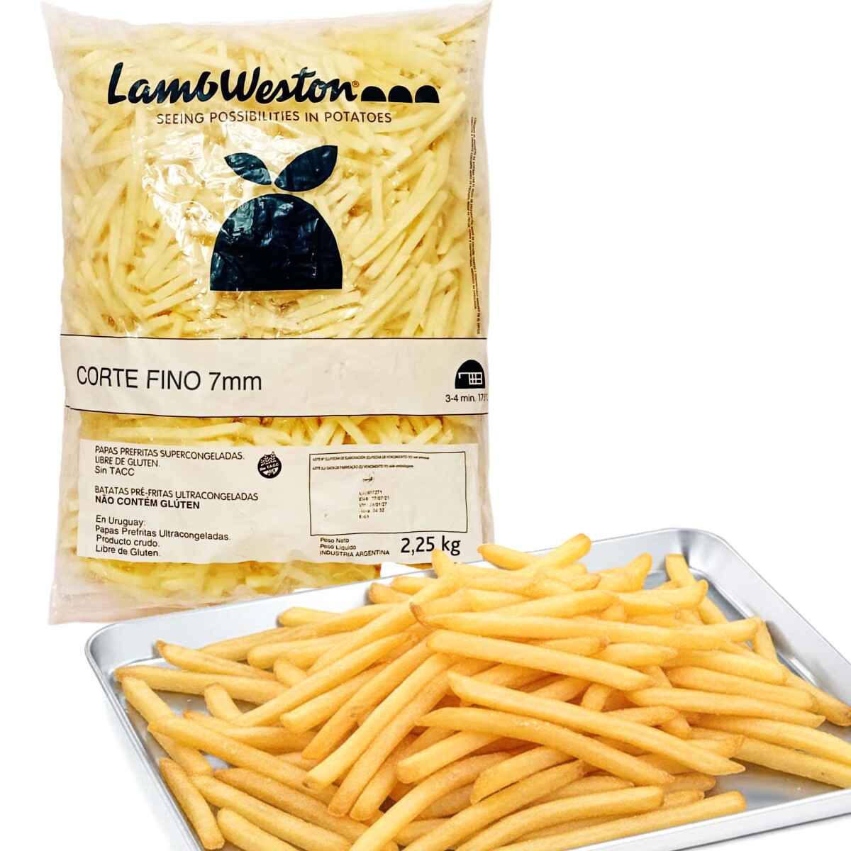 Papas Fritas Lambweston Corte Fino 2.25Kg 