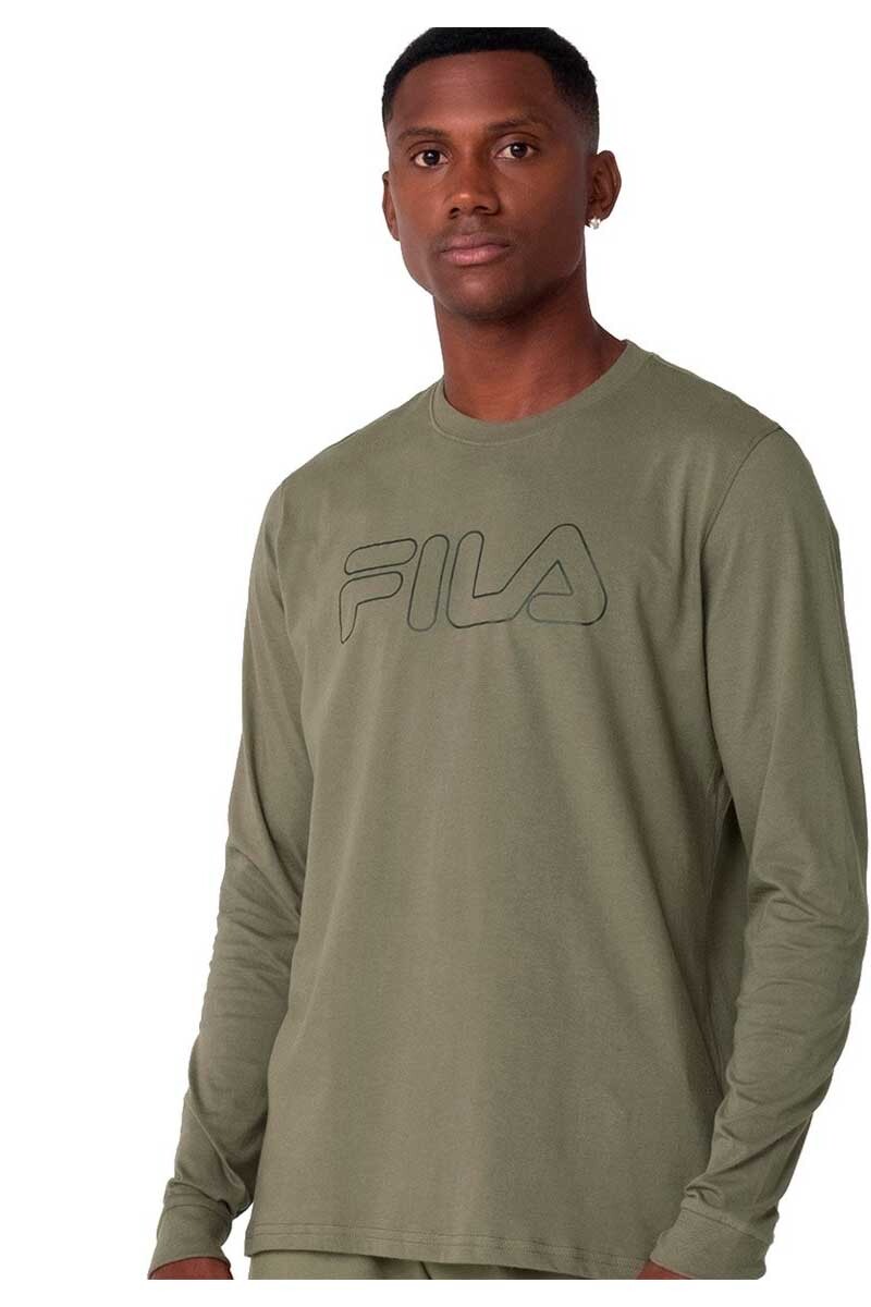 REMERA HOMBRE FILA MANGA LARGA LETTER OUTLINE 