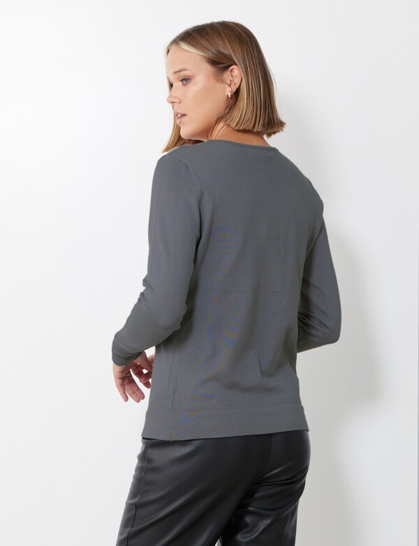 Cardigan Basico GRIS