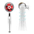 Duchero Cabezal Rotacion 360° Ventilador Alta Presion Turbo Variante Color Rojo