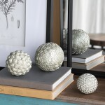 BOLAS DE PLATA NAHARA 13CM/10CM/7.5CM BOLAS DE PLATA NAHARA 13CM/10CM/7.5CM