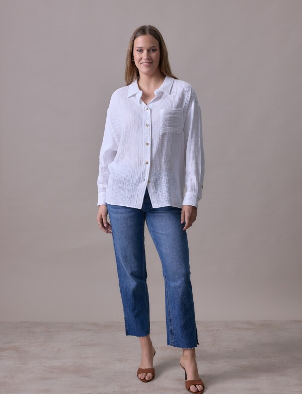 Camisa Bolsillo BLANCO