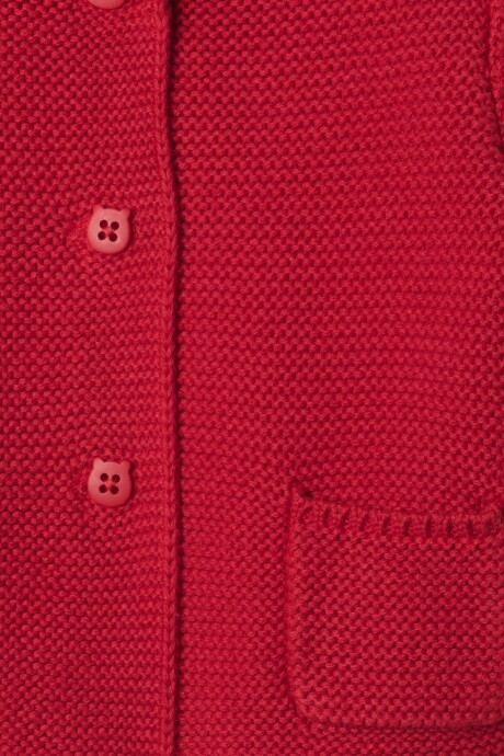 Saco Garter Con Botones Y Capucha Ebé Modern Red