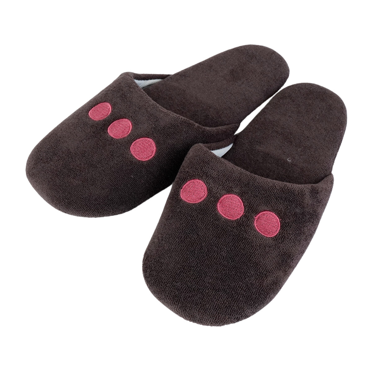 Pantufla polar bordado circulos 
