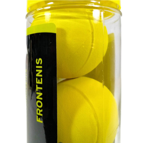 Set Tubo Penn X3 Pelotas P/ Frontón Y Paleta Colores Amarillo 2