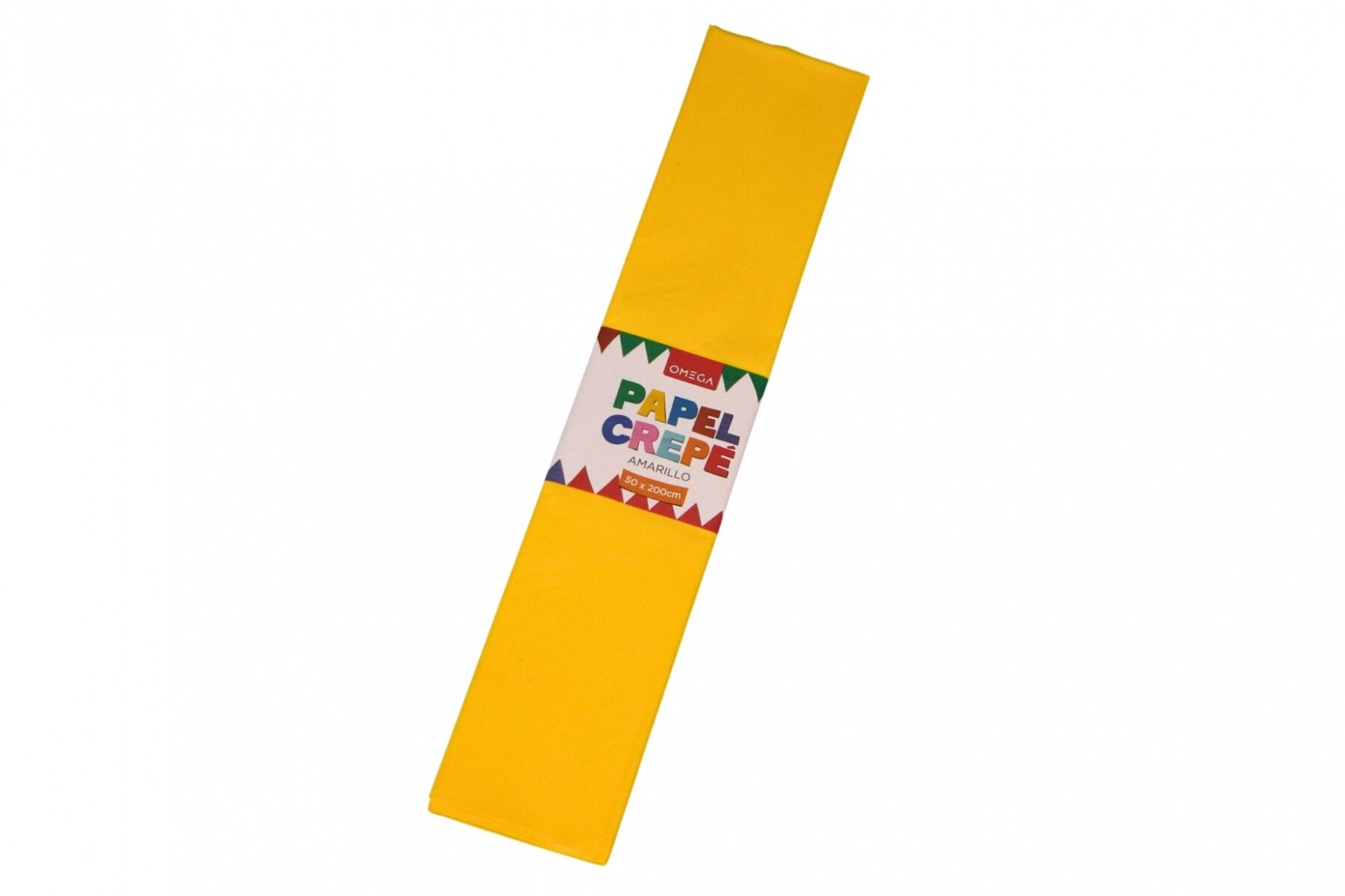 PAPEL CREPE 2MTS.X0.50 - COLOR AMARILLO 