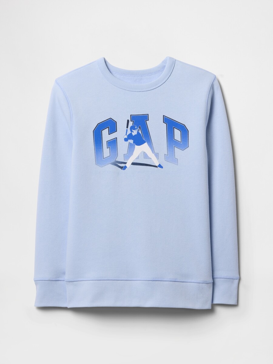 Buzo Deportivo Logo Gap Niño - Blue Crystal 