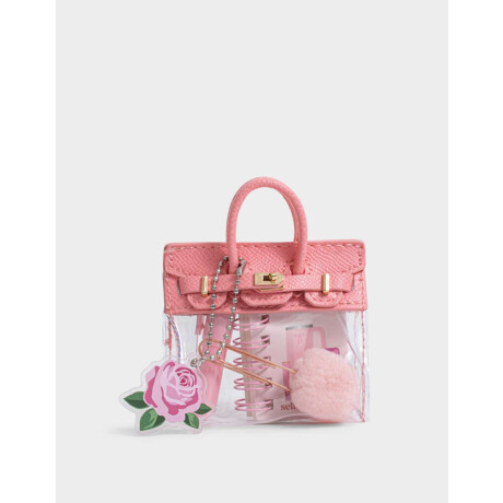 Llavero Y Charm De Mini Carterita Rosa Claro