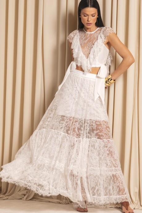 Falda Castelhanos Off White