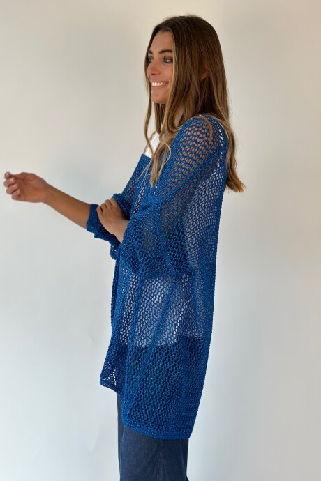 BUZO TEJIDO LUREX AMBAR Azul