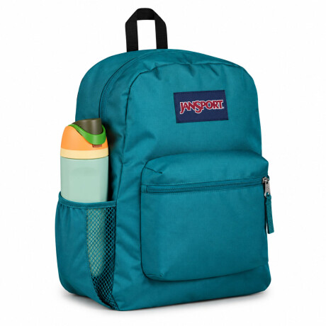 Mochila Escolar Jansport Cross Town Original Unisex Urbana Emerald Pool