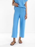 Pantalón De Punto Con Cordón Ajustable azul