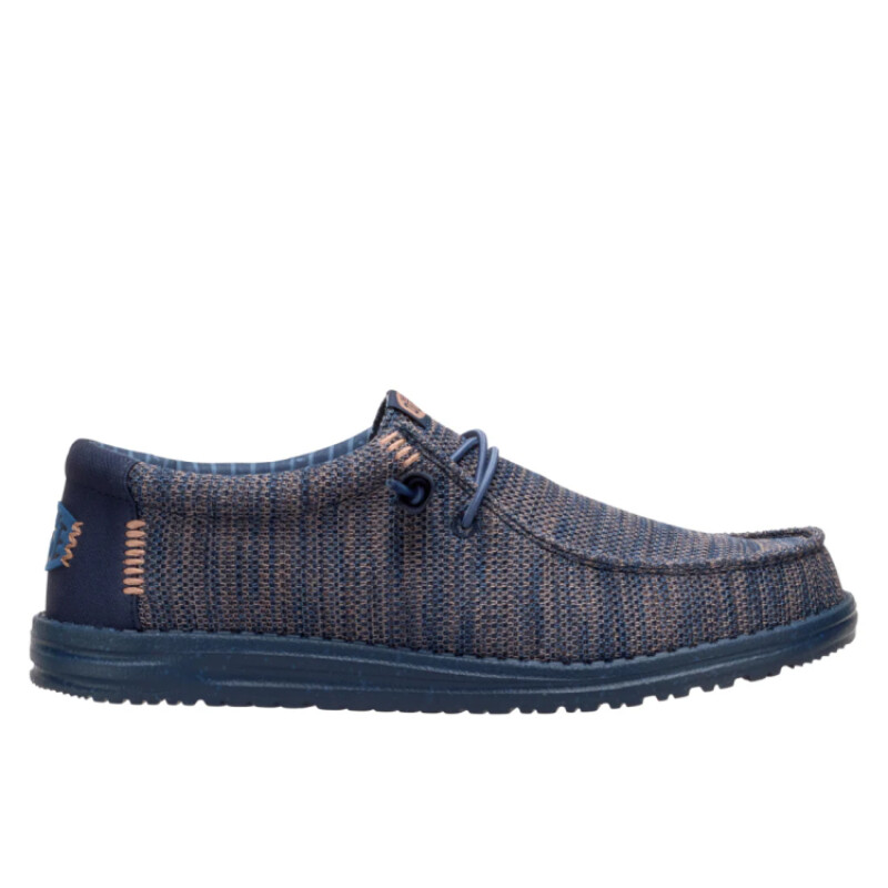 Zapatos Hey Dude Wally Stretch Mesh - Azul Zapatos Hey Dude Wally Stretch Mesh - Azul
