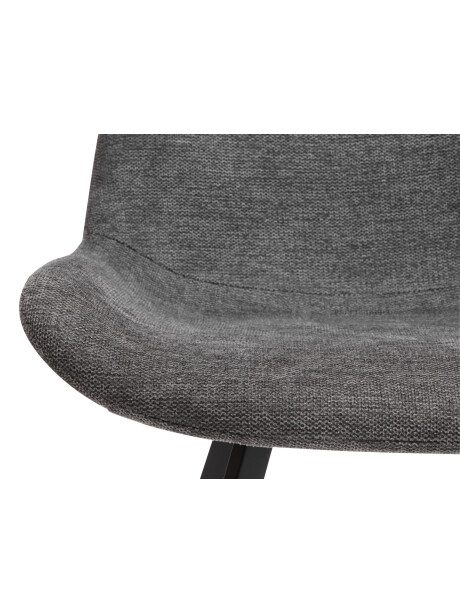 Silla de comedor HYGUM giratoria gris/negro Silla de comedor HYGUM giratoria gris/negro