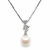 Colgante Odette de Oro Blanco 18k con Brillantes y Perla de Cultivo (incluye cadena de 40cm) Colgante Odette de Oro Blanco 18k con Brillantes y Perla de Cultivo (incluye cadena de 40cm)