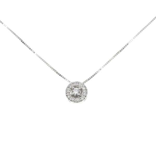 Colgante Grace en oro blanco 18k con brillantes Colgante Grace en oro blanco 18k con brillantes