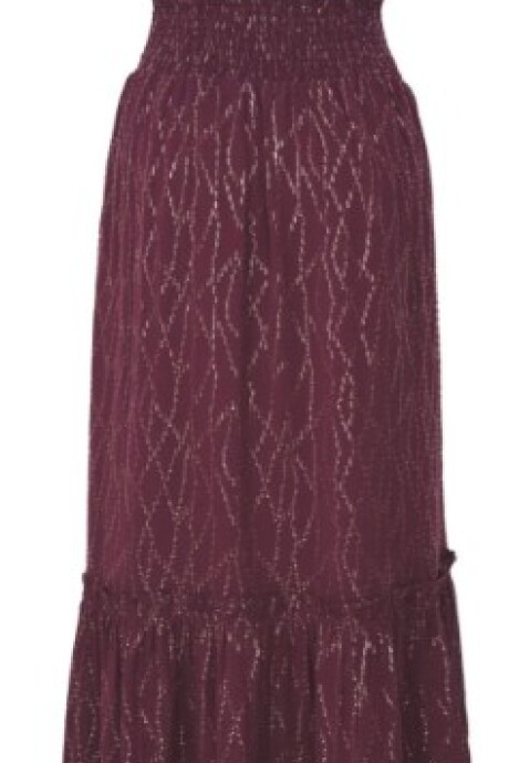 Falda Julieta Bordeaux