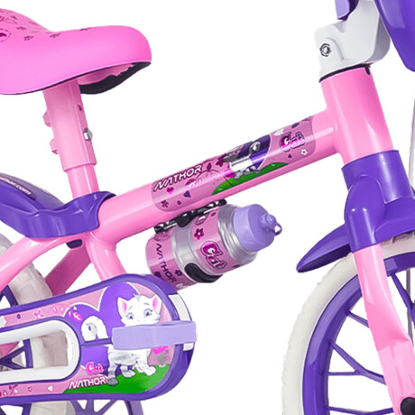 Bicicleta Niño Montaña Rod. 12 Y Caramañola Rosa-Violeta