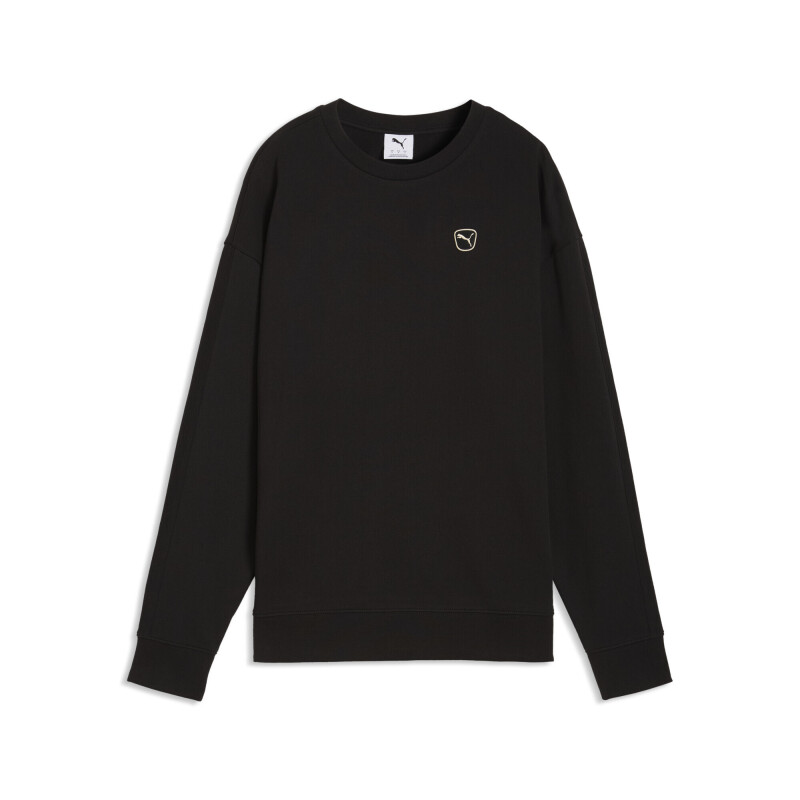 Remera Puma ESS ELEVATED Comf.Crew TR Mujer 691856 01 Negro